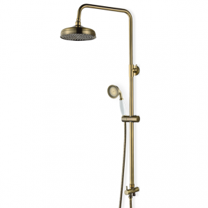 מוט פינוק רטרו עם מזלף טלפון ברונזה BRASS