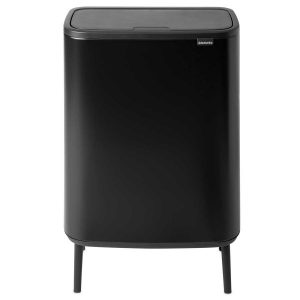 פח אשפה למטבח 60 ליטר BO BRABANTIA שחור מט